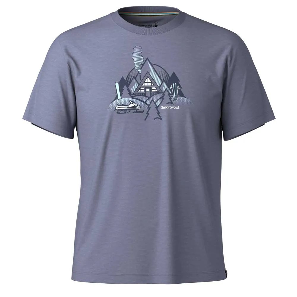 SmartWool Alpine A-frame Graphic Kurzarm-t-shirt, Nightfall blue