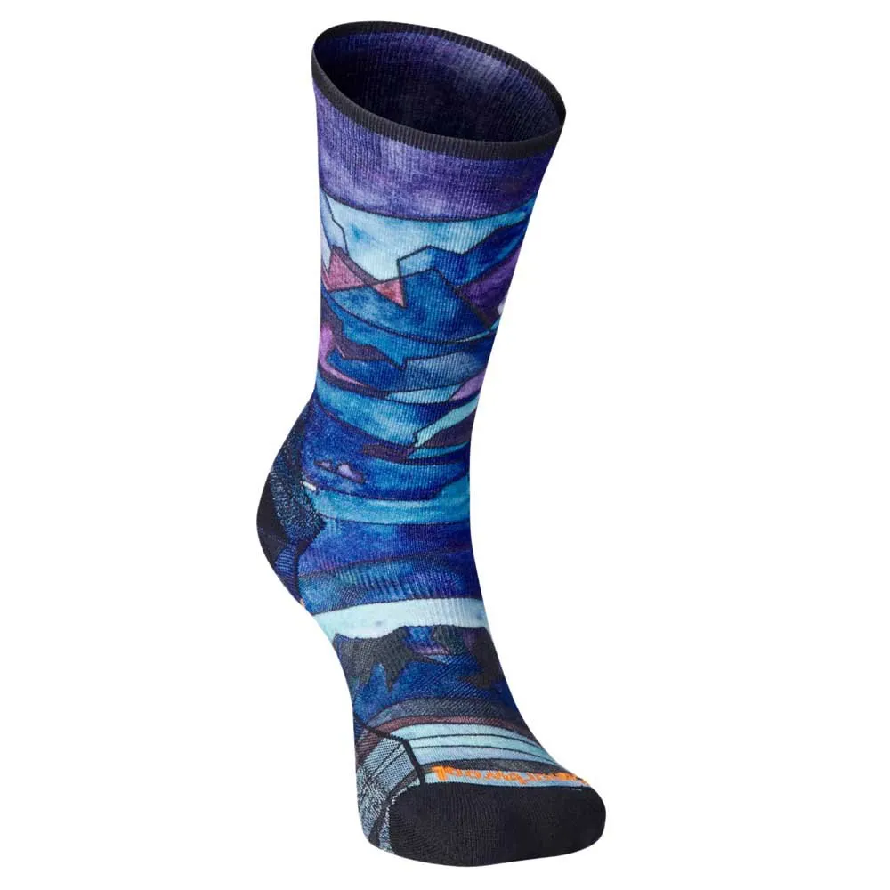 SmartWool Athlete Edition Run Print Crew Socken female, Multicolour