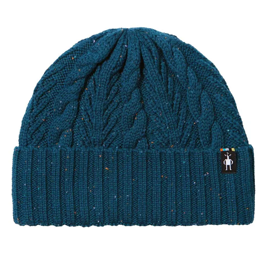SmartWool Cable Knit Mütze, Twilight blue donegal SmartWool Cable Knit Mütze, Twilight blue donegal