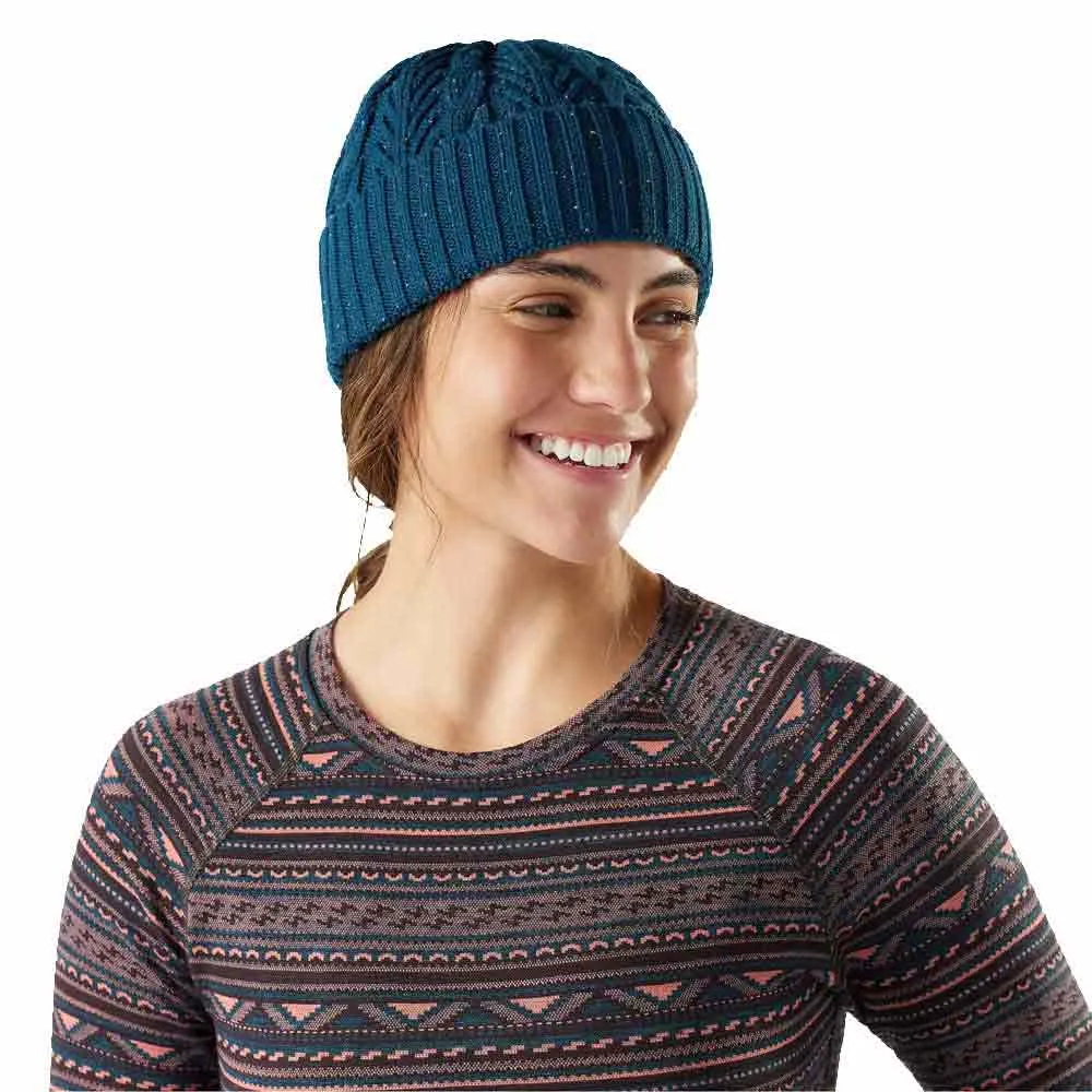 SmartWool Cable Knit Mütze, Twilight blue donegal SmartWool Cable Knit Mütze, Twilight blue donegal
