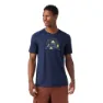 SmartWool Geo Phase Active Graphic Kurzarm-t-shirt, Deep navy