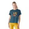 SmartWool Guardian Of The Skies Graphic Kurzarm-t-shirt, Twilight blue
