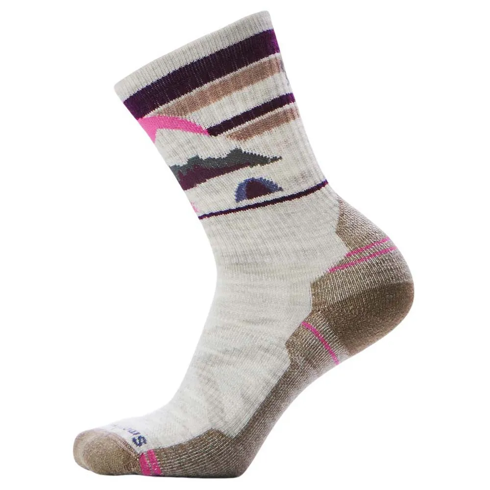 SmartWool Hike Light Cushion Mountain Moon Socken, Ash