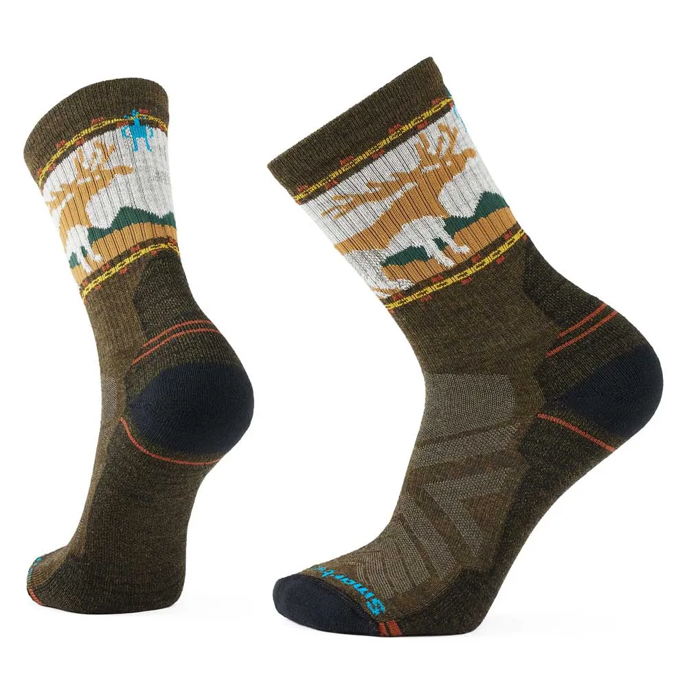 SmartWool Hike Light Cushion Mountain Moose Crew Socken SmartWool Hike Light Cushion Mountain Moose Crew Socken