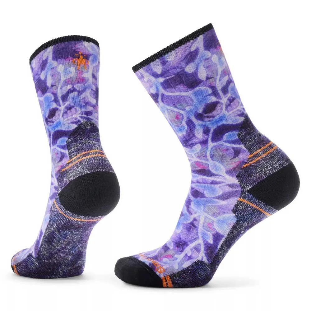 SmartWool Hike Light Cushion New Print 1 Crew-socken, Purple iris SmartWool Hike Light Cushion New Print 1 Crew-socken, Purple iris