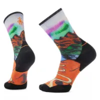 SmartWool Run Targeted Cushion Singletrack Print Crew-socken SmartWool Run Targeted Cushion Singletrack Print Crew-socken