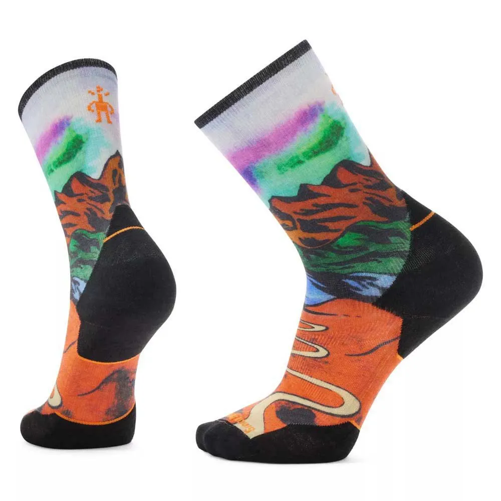 SmartWool Run Targeted Cushion Singletrack Print Crew-socken