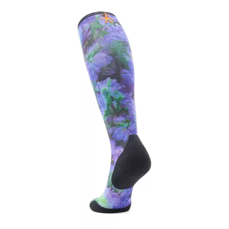 SmartWool Ski Targeted Cushion Lotus Print Otc Socken, Black