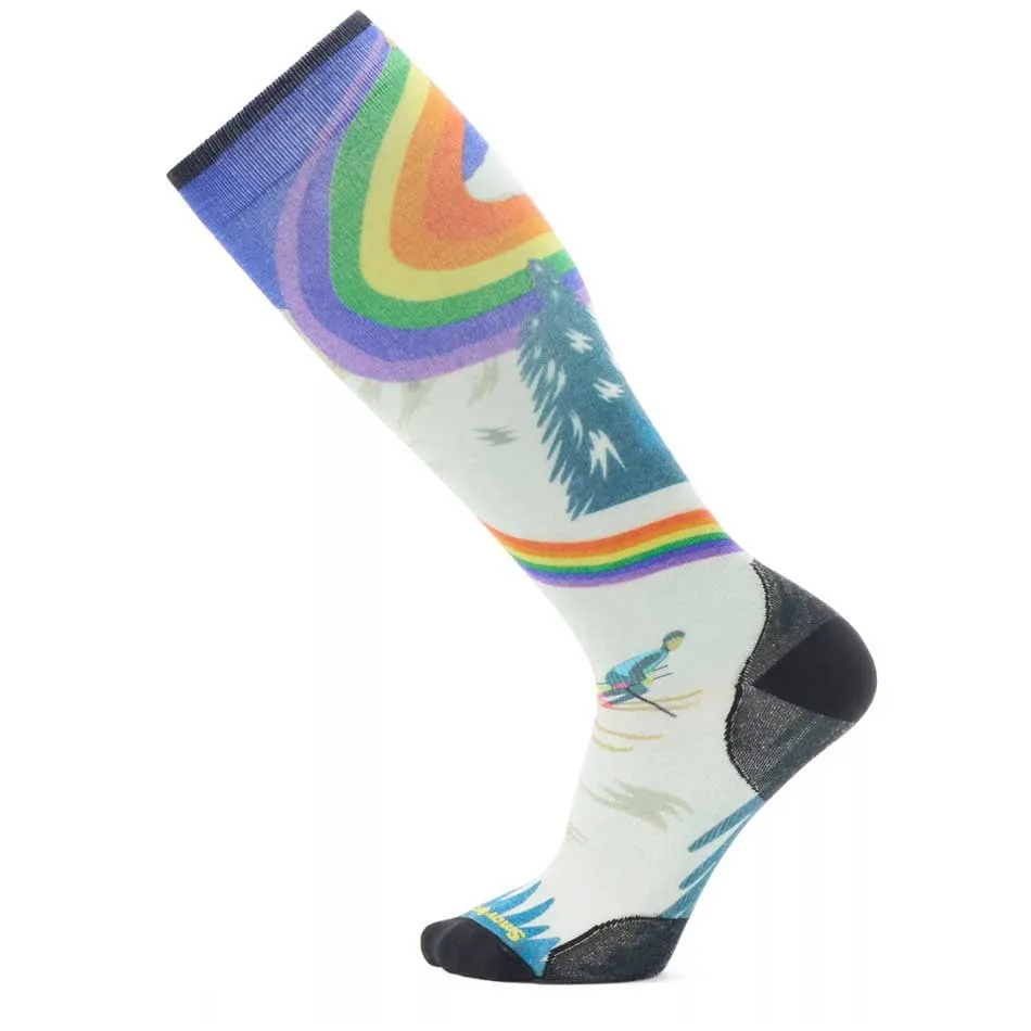 SmartWool Ski Zero Cushion Rainbow Trails Print Otc Socken
