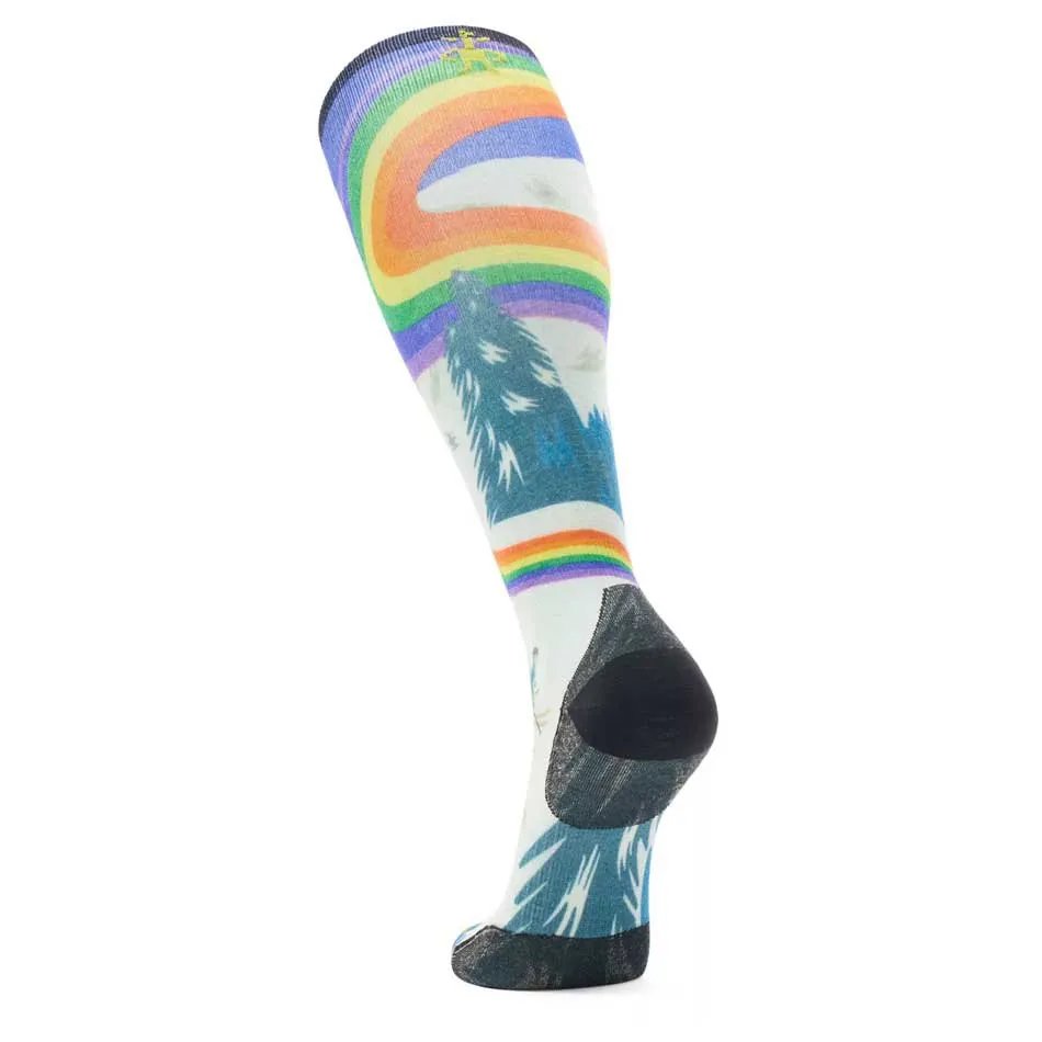 SmartWool Ski Zero Cushion Rainbow Trails Print Otc Socken