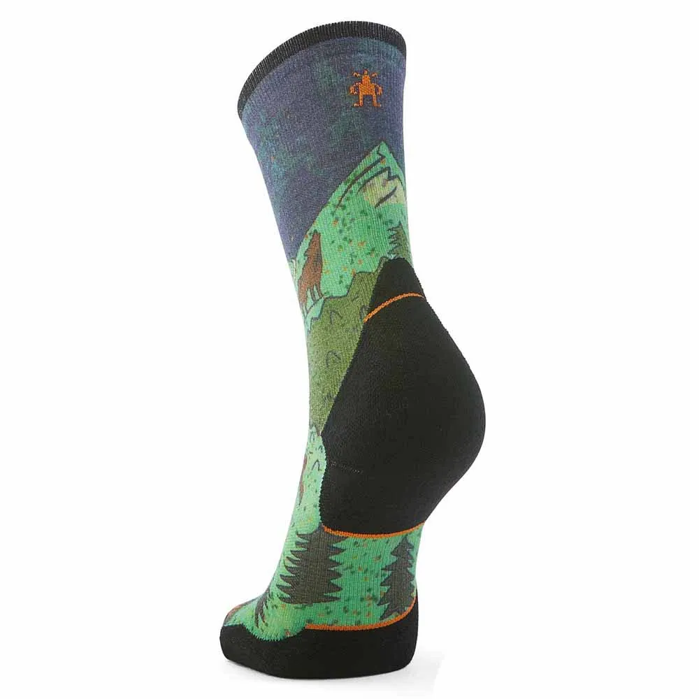 SmartWool Trail Run Targeted Cushion Neature Print Crew Socken male