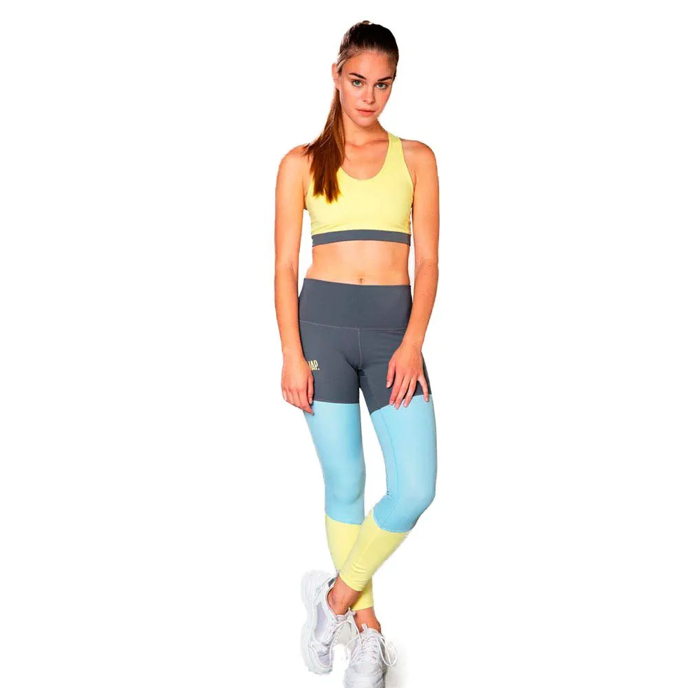 Snap Climbing Three-colored Leggings, Multicolor Snap Climbing Three-colored Leggings, Multicolor
