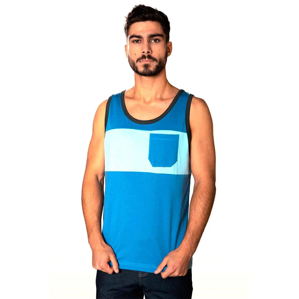 Snap Climbing Two-colored Pocket ärmelloses T-shirt, Steel blue Snap Climbing Two-colored Pocket ärmelloses T-shirt, Steel blue