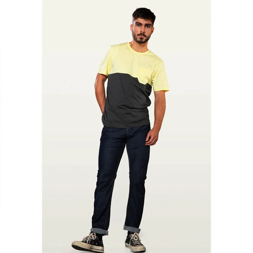 Snap Climbing Two-colored Pocket Kurzarm-t-shirt