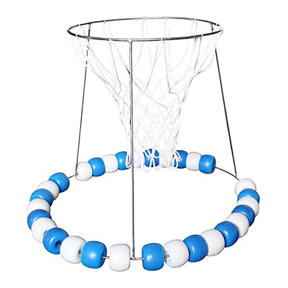 Softee Schwimmender Korb Aus Edelstahl Für Pool, White / blue, 52 x 40cm Softee Schwimmender Korb Aus Edelstahl Für Pool, White / blue, 52 x 40cm