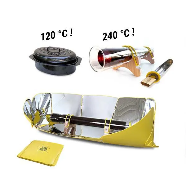 Solar Brother Tragbarer Solarofen Sungood 360, Silver / yellow, One Size Solar Brother Tragbarer Solarofen Sungood 360, Silver / yellow, One Size