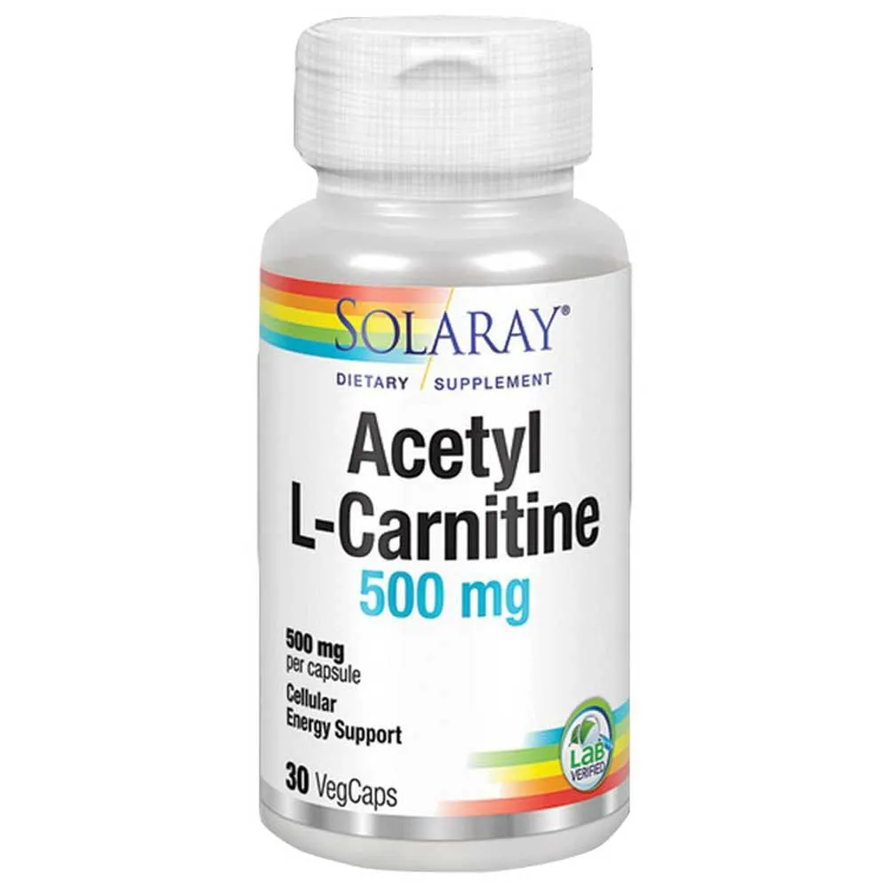 Solaray Acetyl-l-carnitin 500 Mg 30 Einheiten, One size