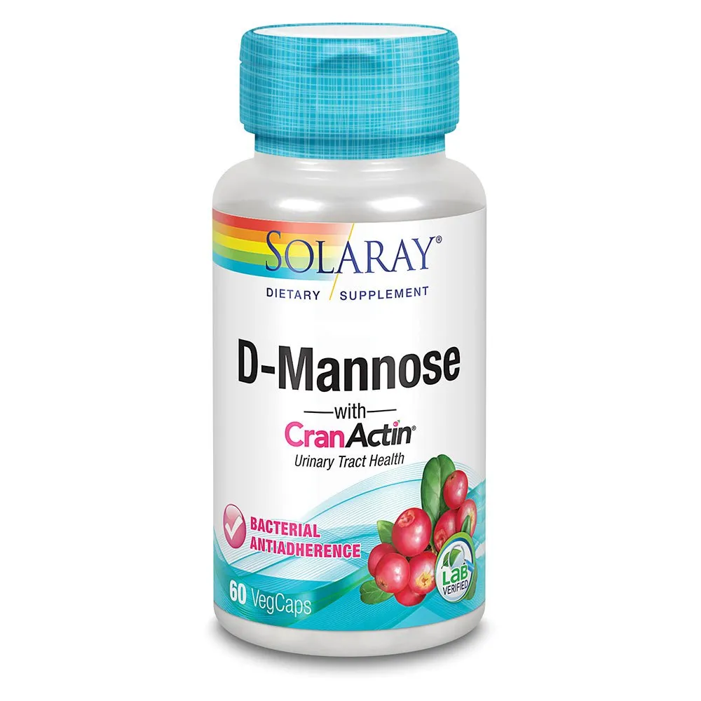Solaray D-mannose+cranactin Nahrungsergänzungsmittel 60 Einheiten, Blue, One Size Solaray D-mannose+cranactin Nahrungsergänzungsmittel 60 Einheiten, Blue, One Size