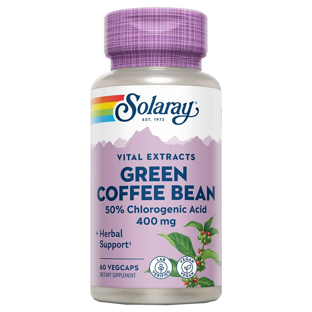 Solaray Green Bean Weight Control 400mg Kapseln Koffie 60 Einheiten, One size