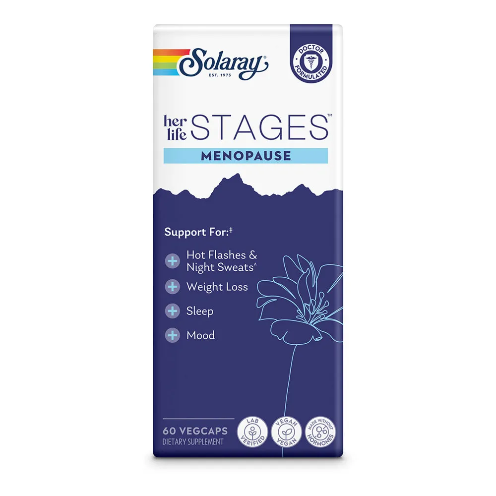 Solaray Meno Stages Kapseln 60 Einheiten, White / silver, One Size Solaray Meno Stages Kapseln 60 Einheiten, White / silver, One Size