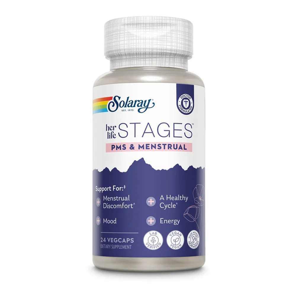 Solaray Menstrual Stages Kapseln 24 Einheiten, White / silver, One Size Solaray Menstrual Stages Kapseln 24 Einheiten, White / silver, One Size