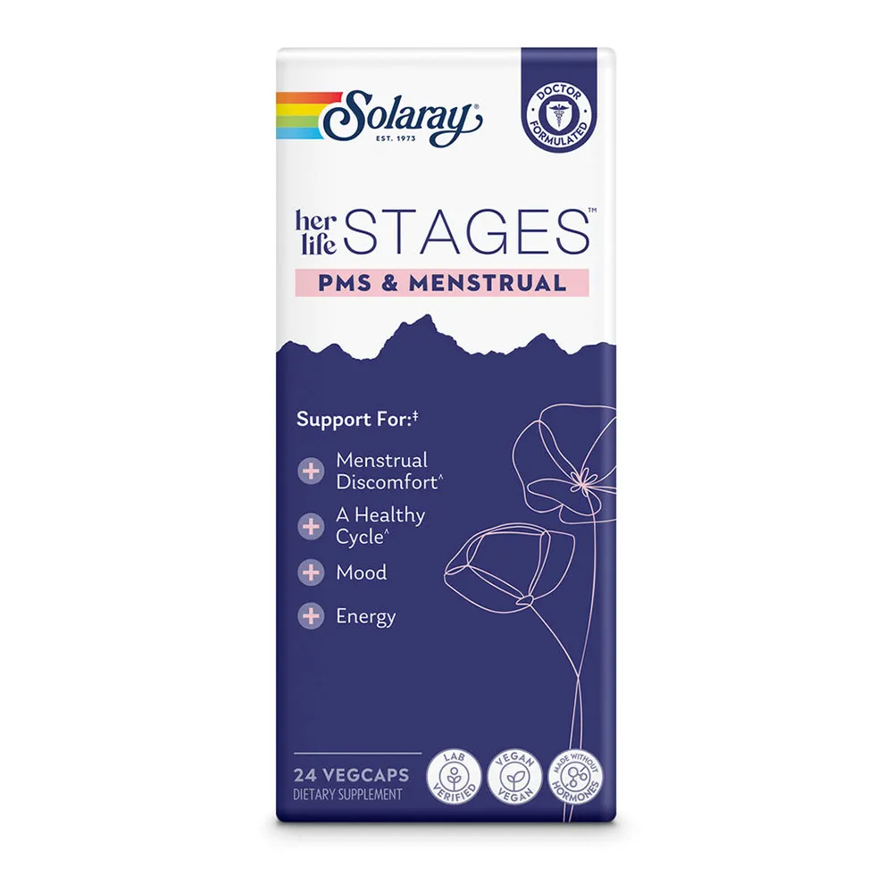 Solaray Menstrual Stages Kapseln 24 Einheiten, White / silver, One Size Solaray Menstrual Stages Kapseln 24 Einheiten, White / silver, One Size