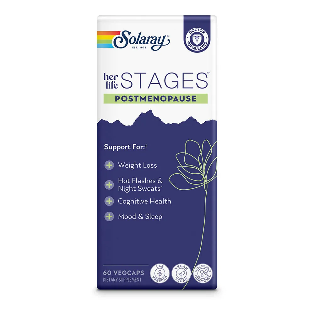 Solaray Postmeno Stages Kapseln 60 Einheiten, White / silver, One Size