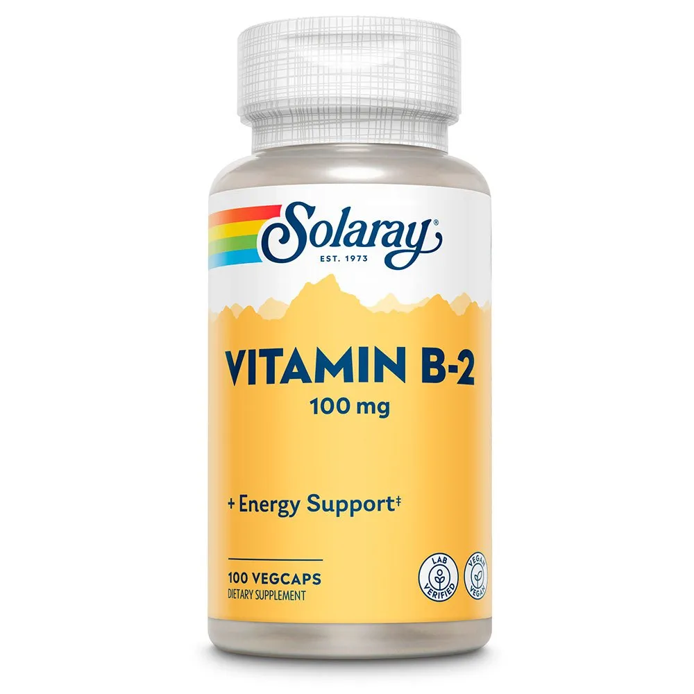 Solaray Vitamin B2 100mgr 100 Einheiten, One size Solaray Vitamin B2 100mgr 100 Einheiten, One size