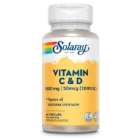 Solaray Vitamin C 1000mgr + D 2000ui 60 Einheiten Solaray Vitamin C 1000mgr + D 2000ui 60 Einheiten