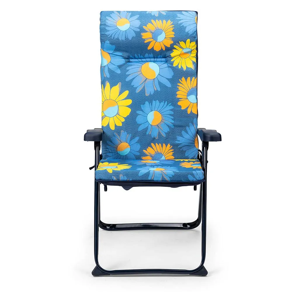Solenny Klappsessel Mit 6 Positionen 114x7x2 Cm, Blue / yellow, One Size Solenny Klappsessel Mit 6 Positionen 114x7x2 Cm, Blue / yellow, One Size