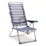 Solenny Klappstuhl 4 Positionen 105x91x63 Cm, Navy / white, One Size