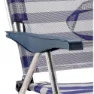 Solenny Klappstuhl 4 Positionen 105x91x63 Cm, Navy / white, One Size