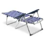 Solenny Klappstuhl 4 Positionen 105x91x63 Cm, Navy / white, One Size