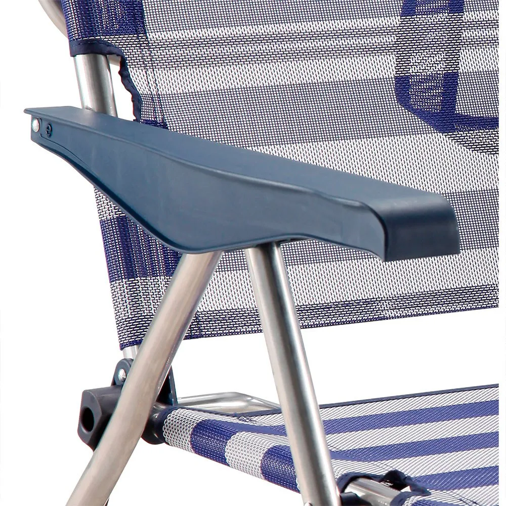 Solenny Niedriger Klappstuhl 4 Positionen 86x81x62 Cm unisex, Navy / white, One Size