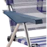 Solenny Niedriger Klappstuhl 4 Positionen 86x81x62 Cm unisex, Navy / white, One Size