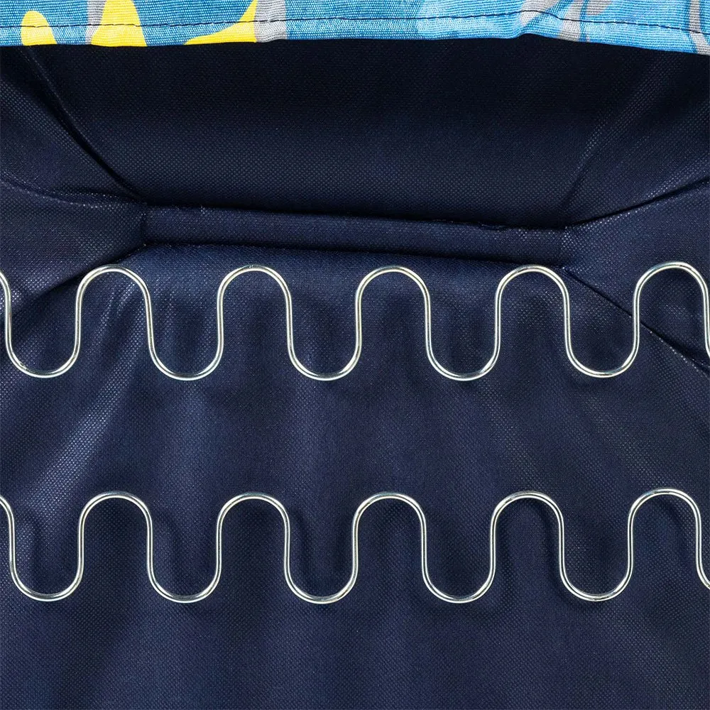 Solenny Super Klappbare Sonnenliege Mit 6 Positionen 114x132x62 Cm, Blue / yellow, One Size Solenny Super Klappbare Sonnenliege Mit 6 Positionen 114x132x62 Cm, Blue / yellow, One Size