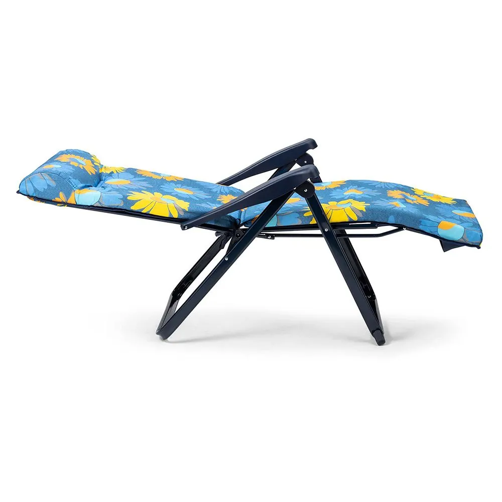 Solenny Super-relax Klappbare Sonnenliege Mit 6 Positionen 114x86x62 Cm unisex, Blue / orange / yellow, One Size Solenny Super-relax Klappbare Sonnenliege Mit 6 Positionen 114x86x62 Cm unisex, Blue / orange / yellow, One Size