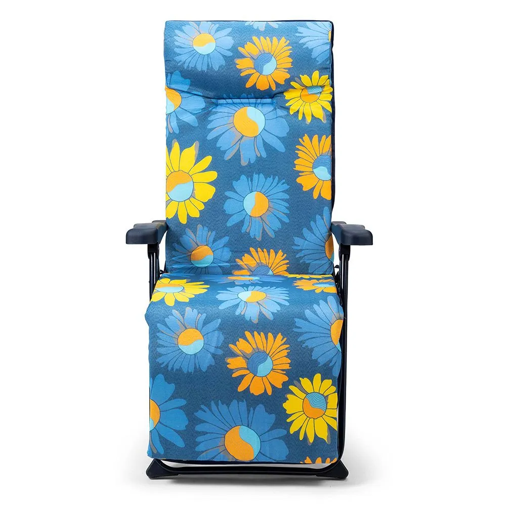Solenny Super-relax Klappbare Sonnenliege Mit 6 Positionen 114x86x62 Cm unisex, Blue / orange / yellow, One Size Solenny Super-relax Klappbare Sonnenliege Mit 6 Positionen 114x86x62 Cm unisex, Blue / orange / yellow, One Size