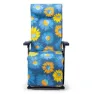 Solenny Super-relax Klappbare Sonnenliege Mit 6 Positionen 114x86x62 Cm unisex, Blue / orange / yellow, One Size