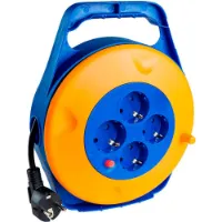 Solera H05vv-f 3g1 4 Plugs 10 M Kabeltrommel Solera H05vv-f 3g1 4 Plugs 10 M Kabeltrommel
