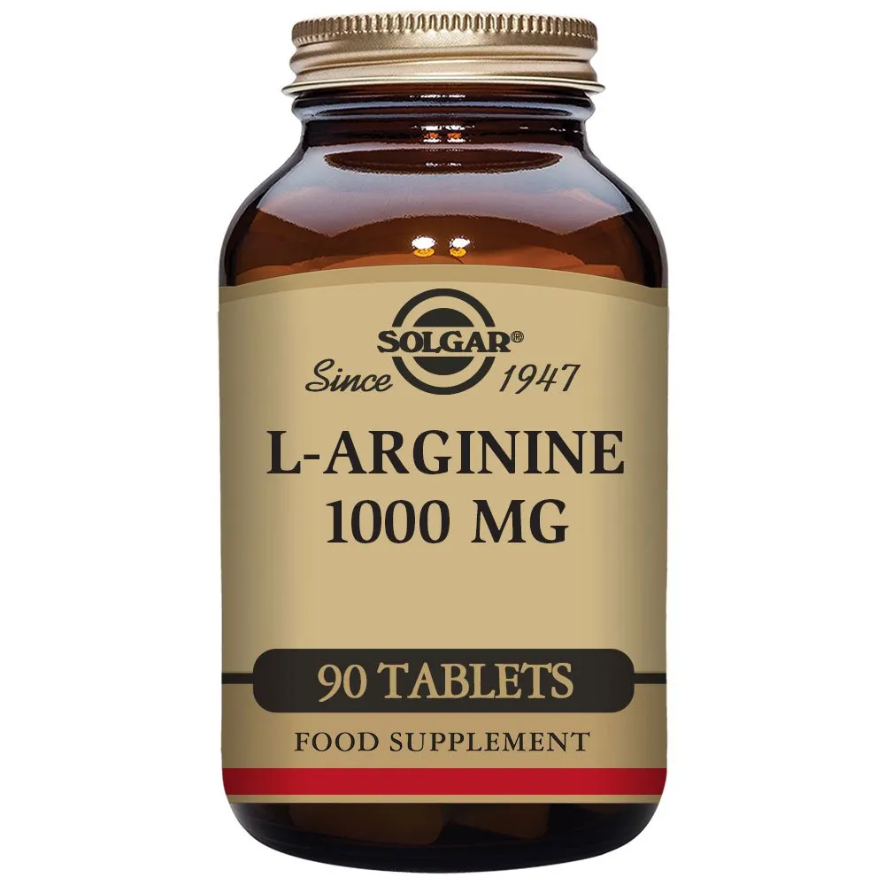 Solgar 1000mg Arginin 90 Einheiten, Brown, One Size