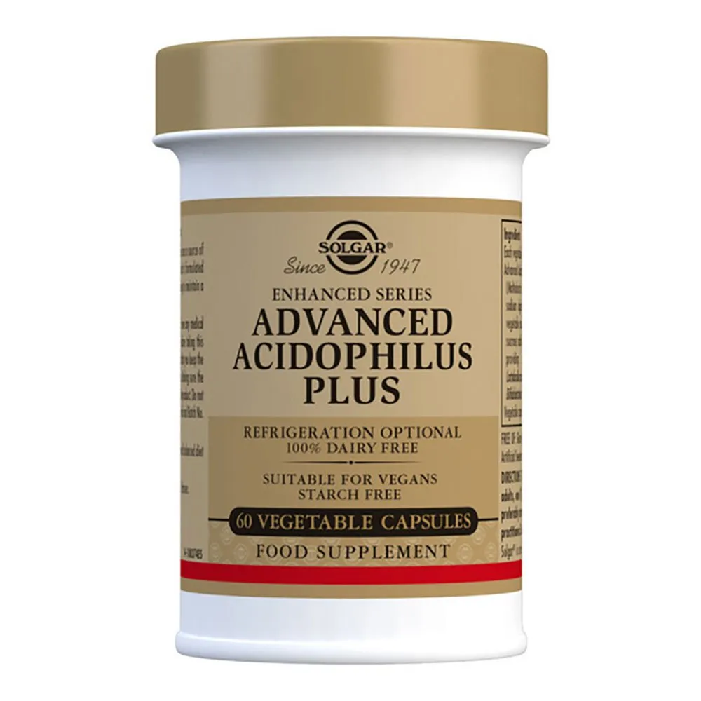 Solgar Advanced Acidophilus Plus Kapseln Neutraler Geschmack 60 Einheiten, One size Solgar Advanced Acidophilus Plus Kapseln Neutraler Geschmack 60 Einheiten, One size