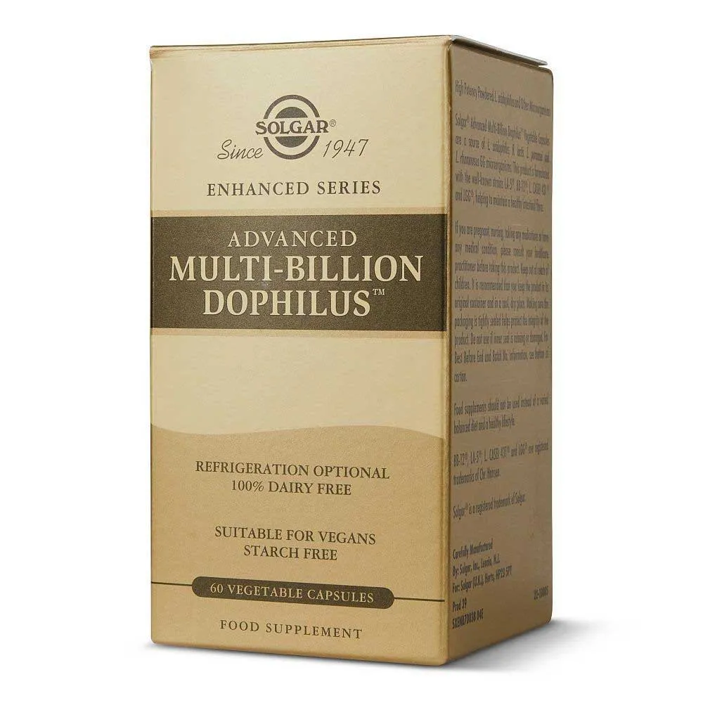 Solgar Advanced Multi-billion Dophilus Kapseln 60 Einheiten Solgar Advanced Multi-billion Dophilus Kapseln 60 Einheiten