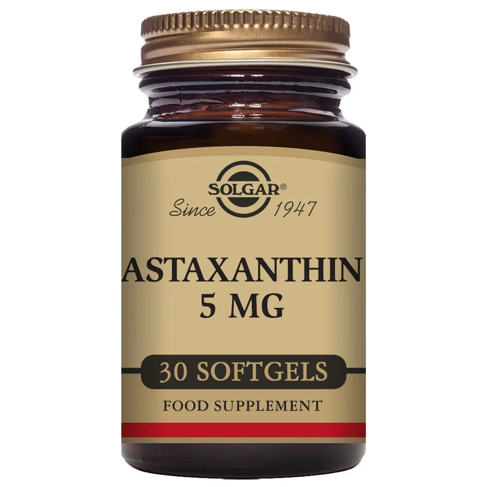 Solgar Astaxanthin-komplex 5 Mg 30 Einheiten, Black, One Size