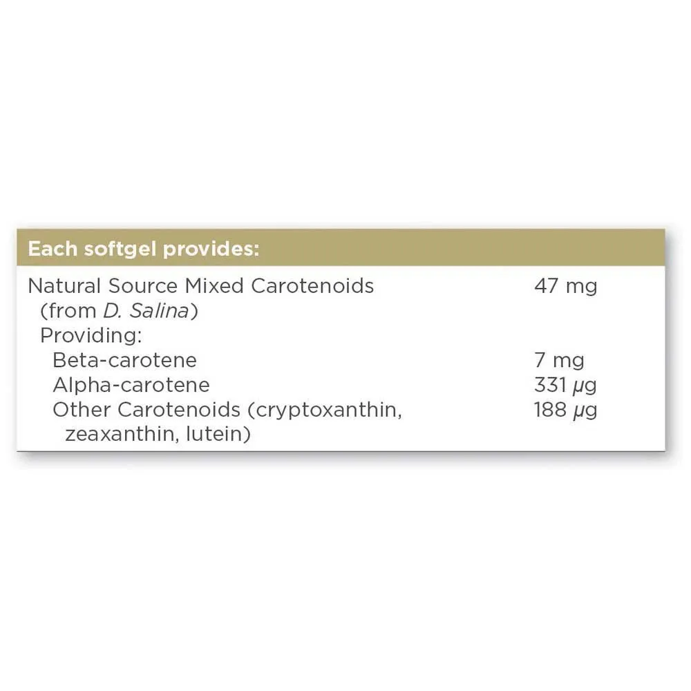 Solgar Beta-carotin 100% Natürlich 7mg 60 Einheiten, Brown, One Size