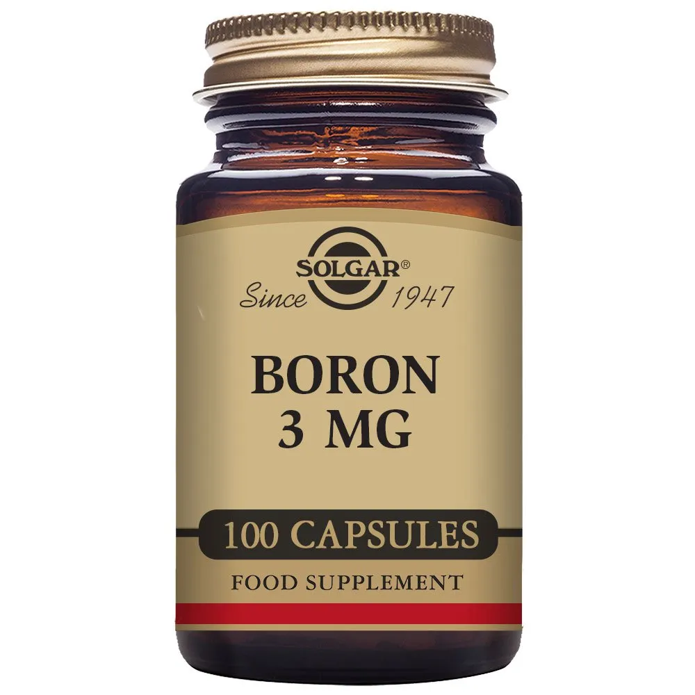 Solgar Bor 3mg 100 Einheiten, Brown, One Size