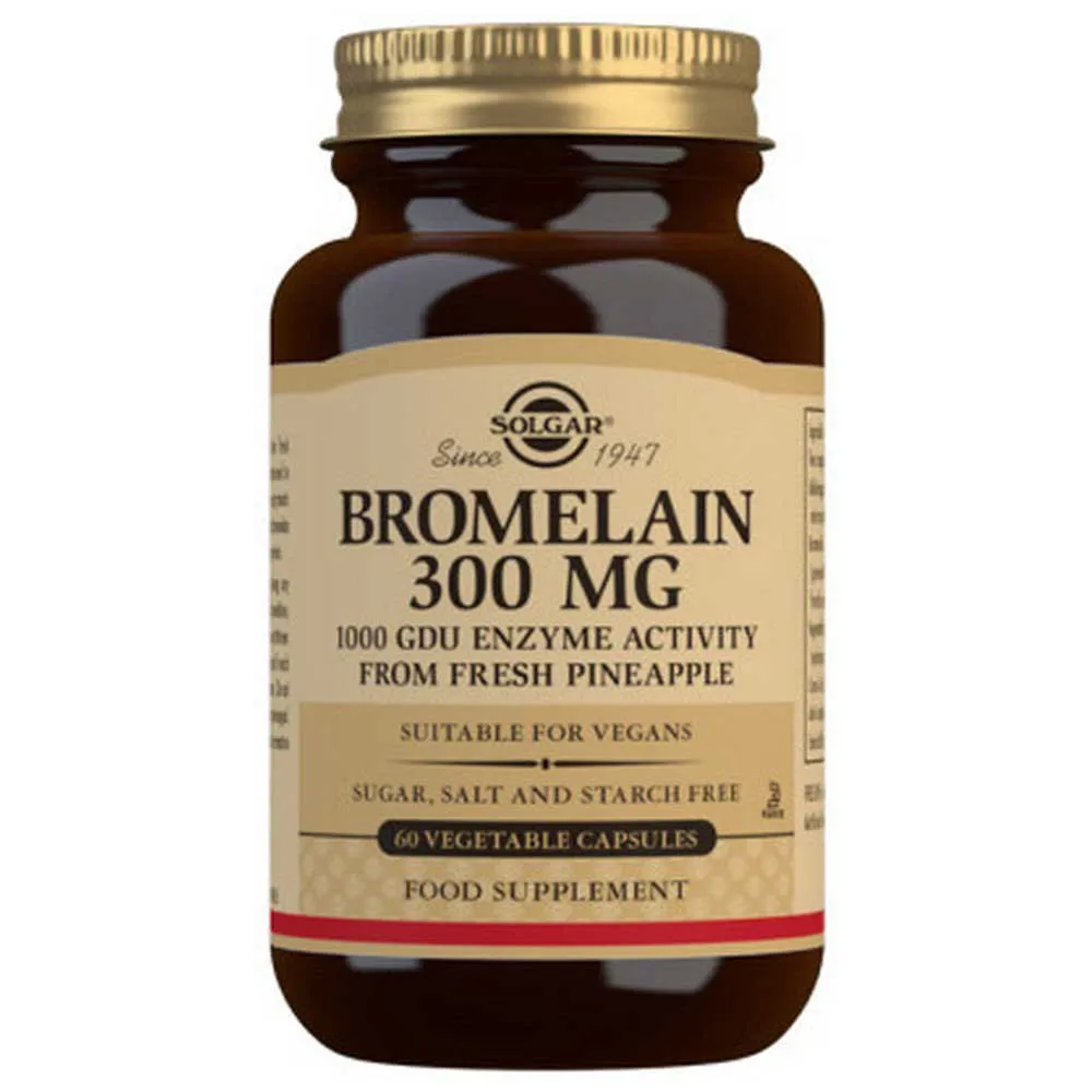 Solgar Bromelain 300 Mg 60 Einheiten, Brown, One Size Solgar Bromelain 300 Mg 60 Einheiten, Brown, One Size