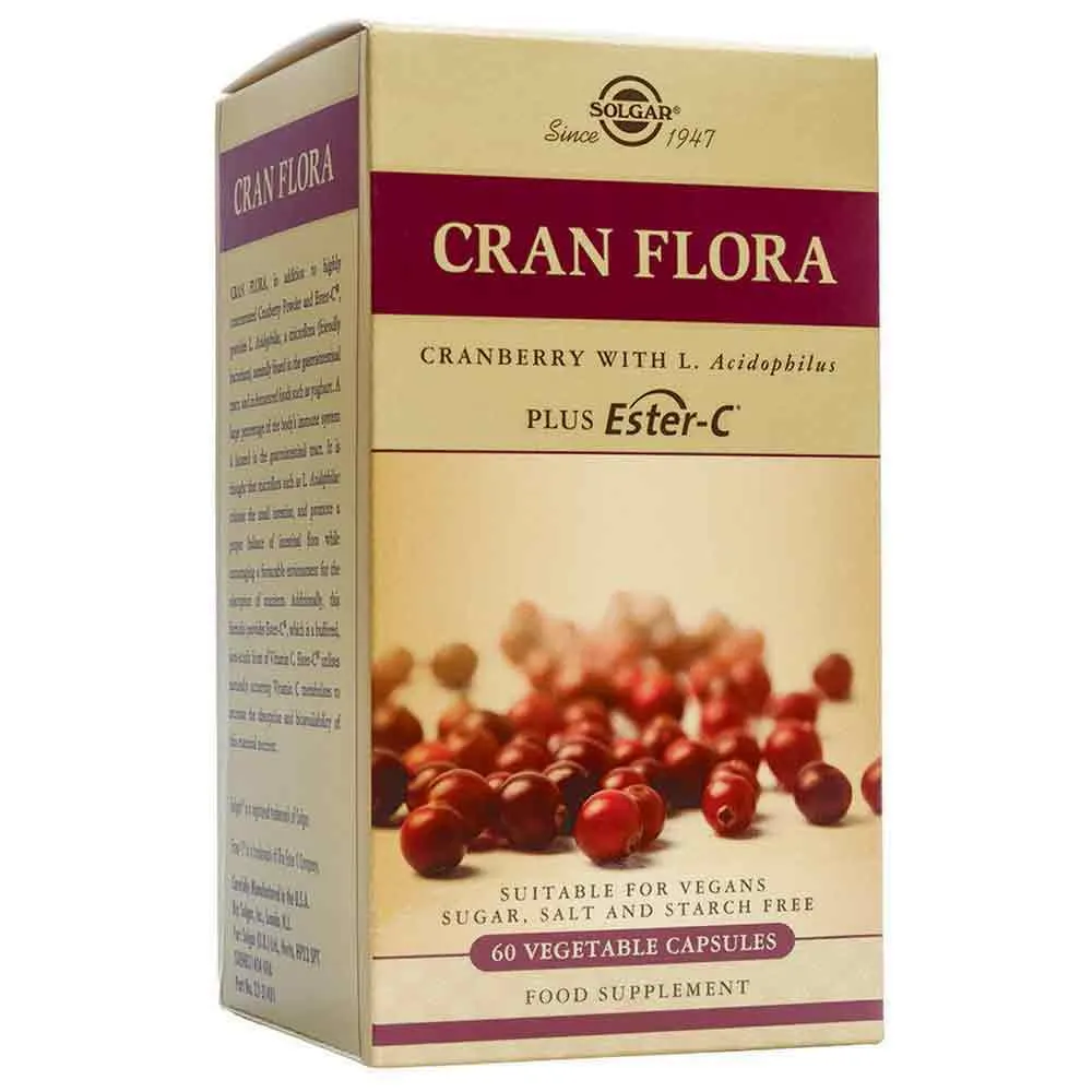 Solgar Cran Flora Kapseln 60 Einheiten, Brown, One Size Solgar Cran Flora Kapseln 60 Einheiten, Brown, One Size