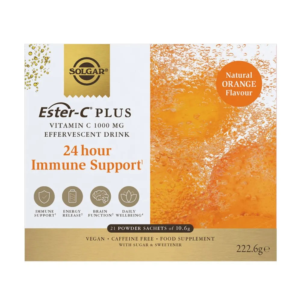 Solgar Ester-c Plus Brausetabletten 21 Einzeldosen Orange 1000mg, One size Solgar Ester-c Plus Brausetabletten 21 Einzeldosen Orange 1000mg, One size