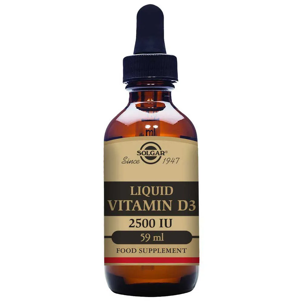 Solgar Flüssiges Vitamin D3 2500 Ie 62.5 Mcg 59ml, Brown, One Size Solgar Flüssiges Vitamin D3 2500 Ie 62.5 Mcg 59ml, Brown, One Size